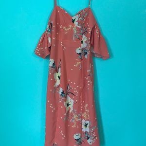 NWT Urban Outfitters Coral Floral Dress